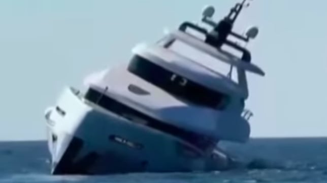 Dolce Vento lists badly to Port