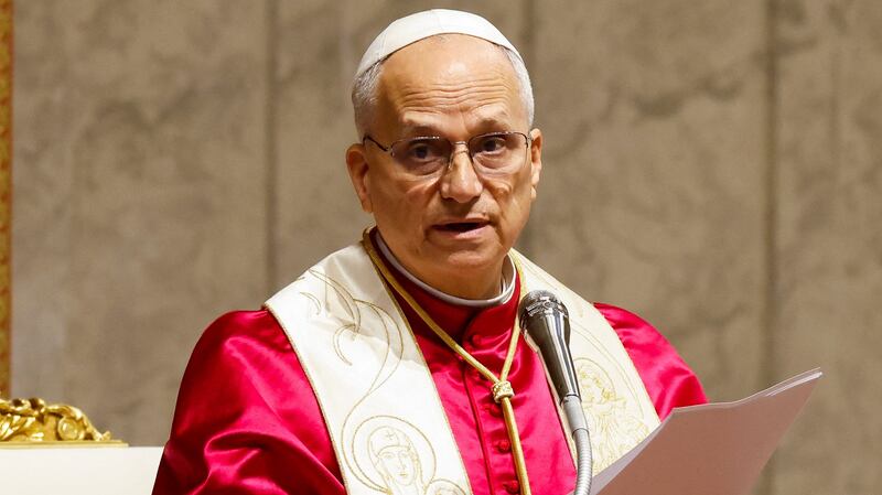 Pope Leo XIV presides over a Prayer Vigil and Rosary for Peace, in Saint Peter's Basilica at the Vatican, April 11, 2026. REUTERS/Remo Casilli