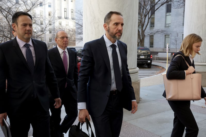 Former Special Counsel Jack Smith arrives to testify during a hearing before the House Judiciary Committee in the Rayburn House Office Building on Capitol Hill on January 22, 2026 in Washington, DC.