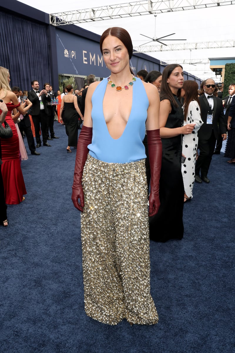 Shailene Woodley arrives to the 78th Primetime Emmy Awards held at the Peacock Theater on September 14, 2026.
