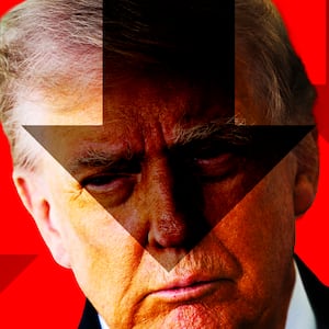 Donald Trump photo illustration 
illo