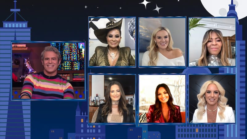 Andy Cohen, Jen Shah, Meredith Marks, Heather Gay, Lisa Barlow, Whitney Rose, Mary Cosby