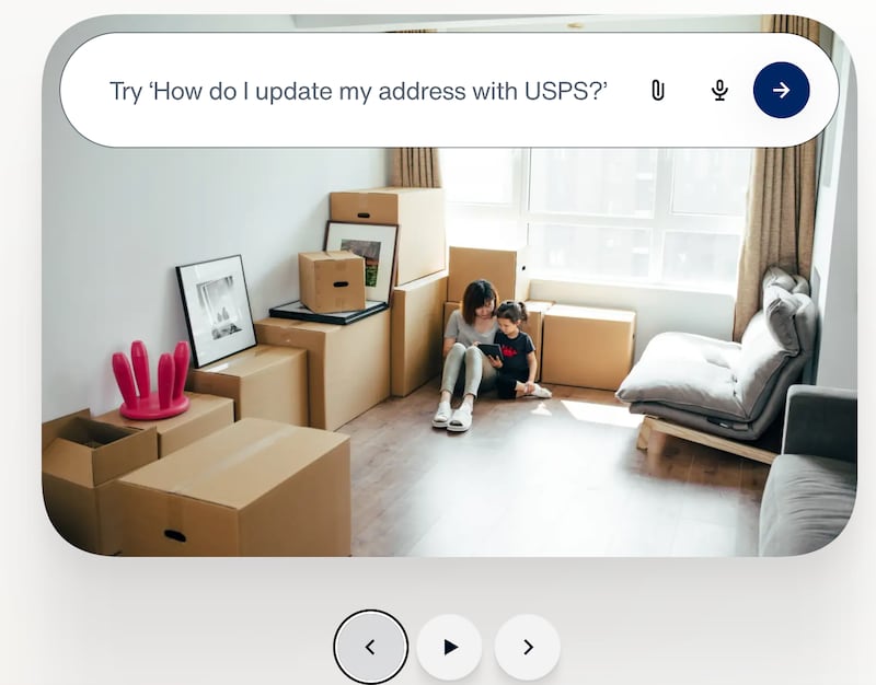Two children surrounded by boxes.