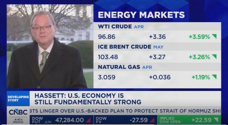 Trump's top economic adviser Kevin Hassett is getting torched for saying on CNBC that hurting consumers was the "last of our concerns right now."