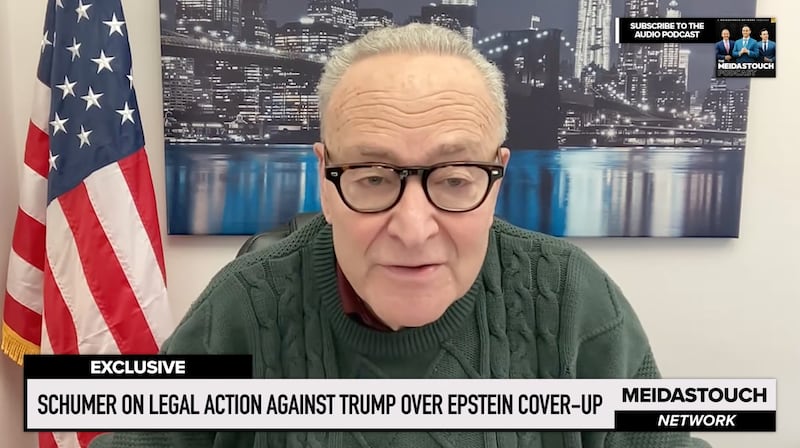Chuck Schumer blasts Trump on MeidasTouch.