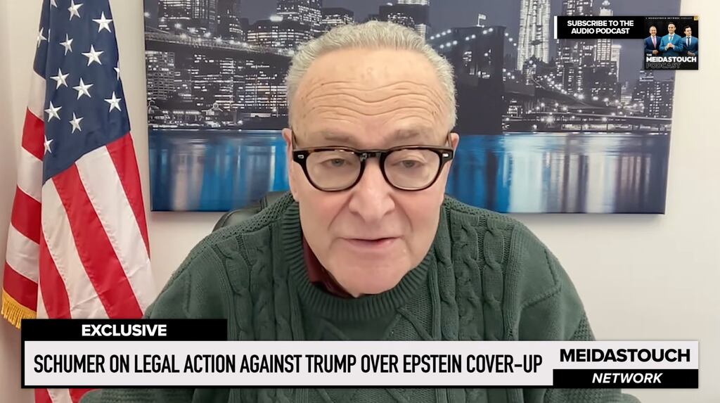 Chuck Schumer Rips ‘Full of S**t’ Trump Administration Over Epstein ...