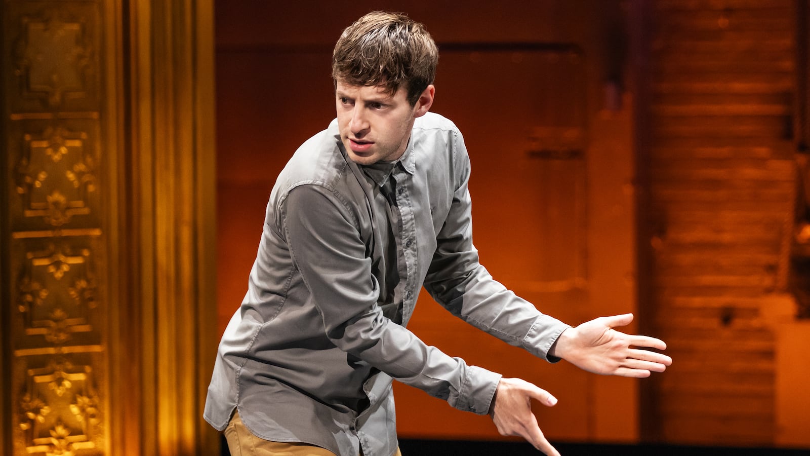 Alex Edelman in 'Just for Us' on Broadway.
