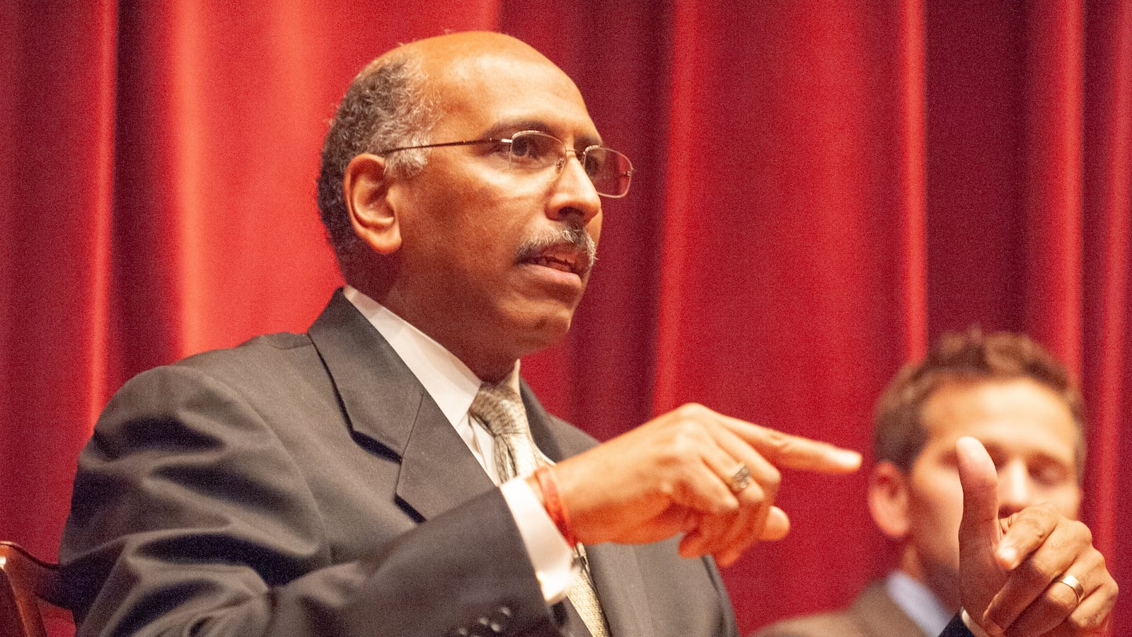Michael Steele at a Foreign Affairs Symposium at the Johns Hopkins University in November, 2009.