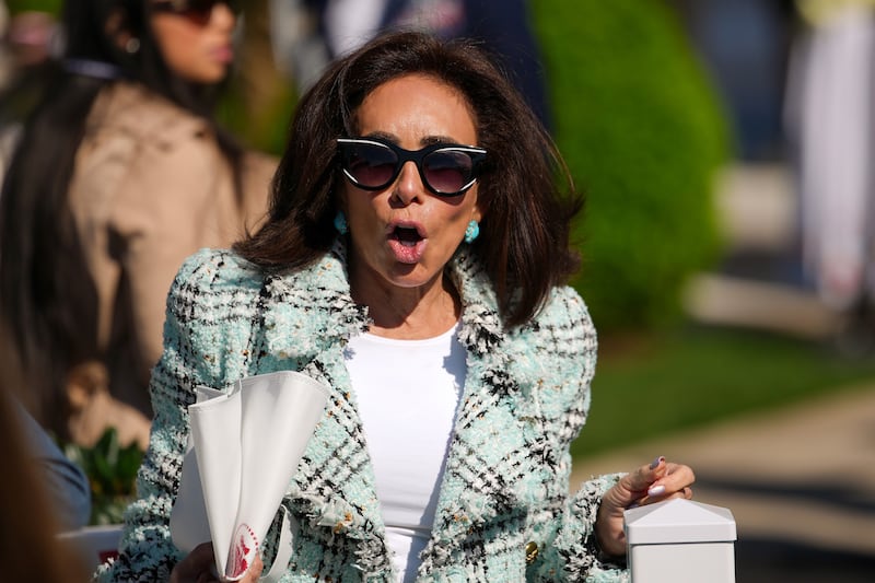 Jeanine Pirro attends the White House Easter Egg Roll on the South Lawn of the White House.