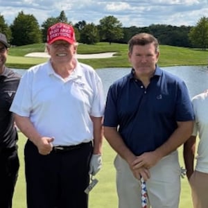 Donald Trump spent his weekend golfing with Fox News star Bret Baier.