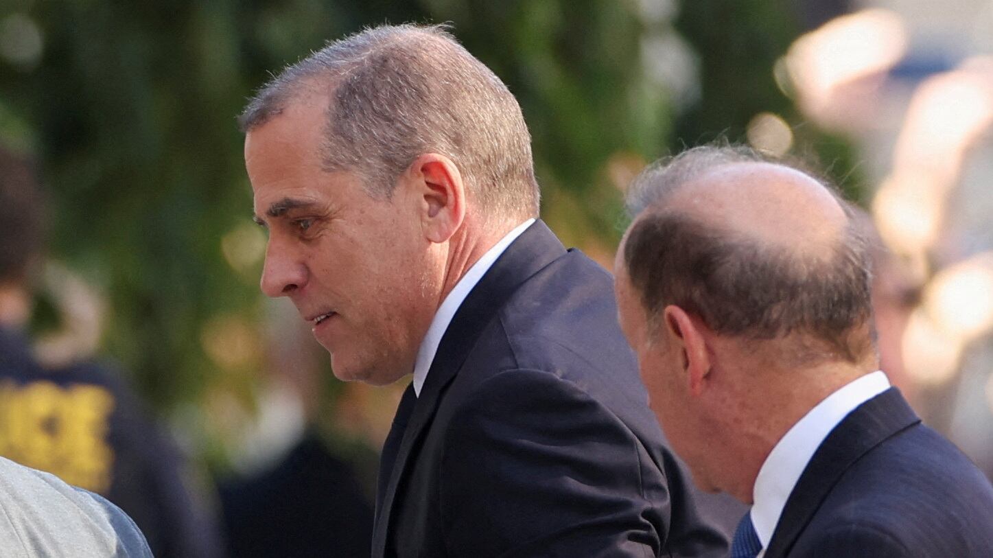 Hunter Biden, arrives to appear in a federal court on gun charges in Wilmington, Delaware