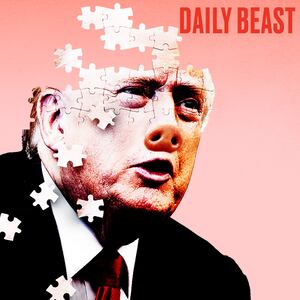 Pig-snouted Trump showing cognitive decline.