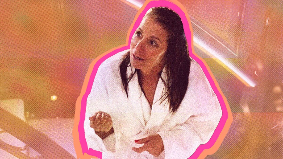 A photo illustration showing Jill Zarin in Below Deck.