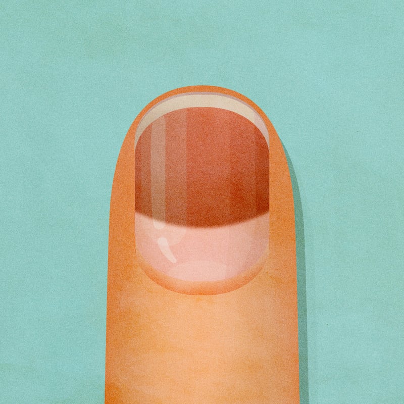 Two-color nail