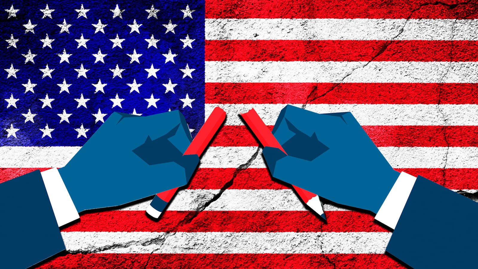 broken institutions illustration