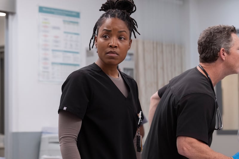 Ayesha Harris in "The Pitt"