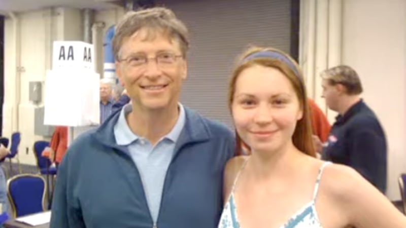 Mila Antonova, Bill Gates.