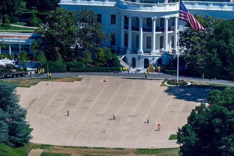 white house south lawn
