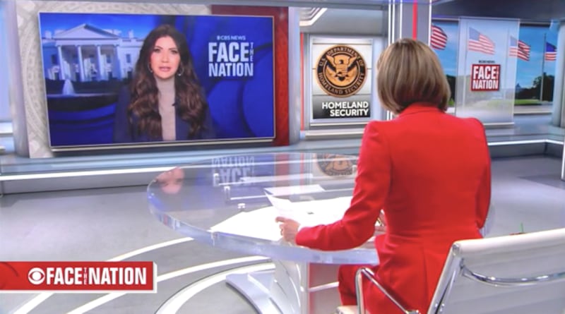 Kristi Noem on Face the Nation with Margaret Brennan