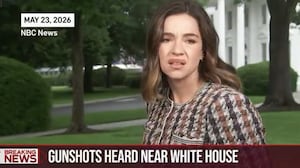 Reporter Julie Tsirkin reacts to the White House shooting.