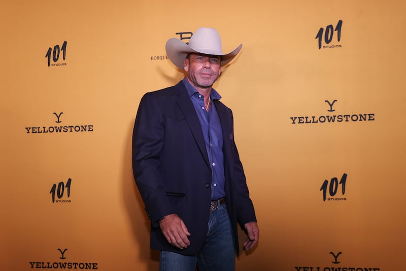aylor Sheridan attends the black carpet during "Yellowstone" Season 5