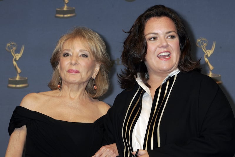 O'Donnell with "The View" co-host Barbara Walters in 2006. O'Donnell would join the show later that year.