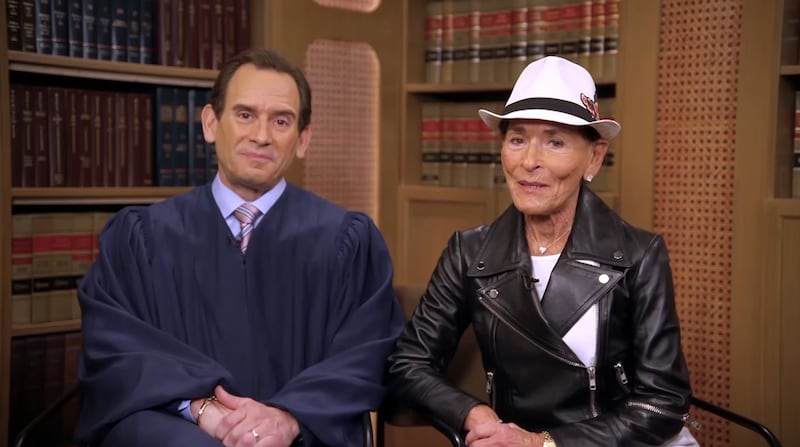 Adam Levy and Judy Sheindlin in the trailer for "Adam's Law," which premieres September 14.