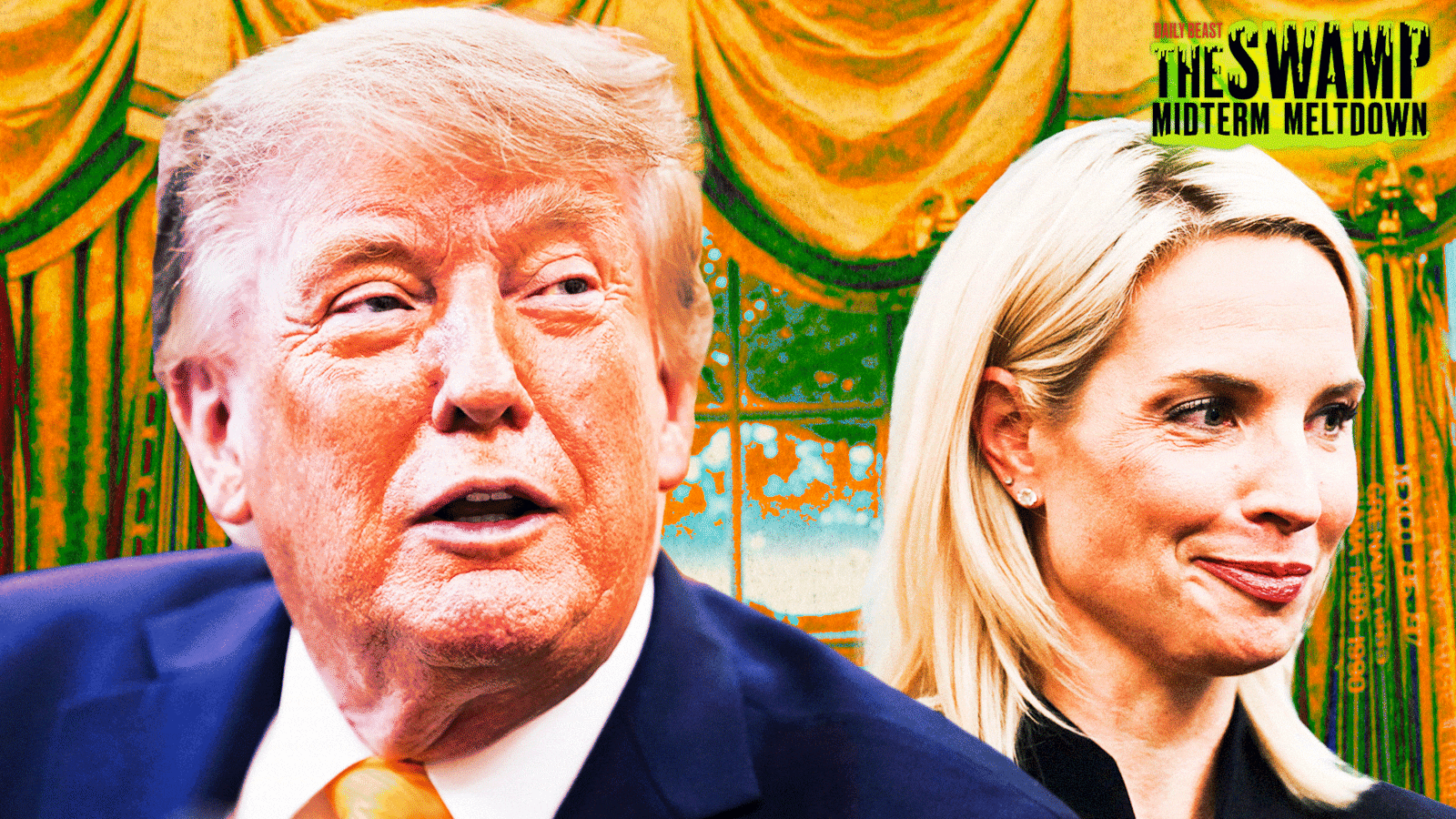 Donald Trump and Ashley Hinson for The Swamp.
