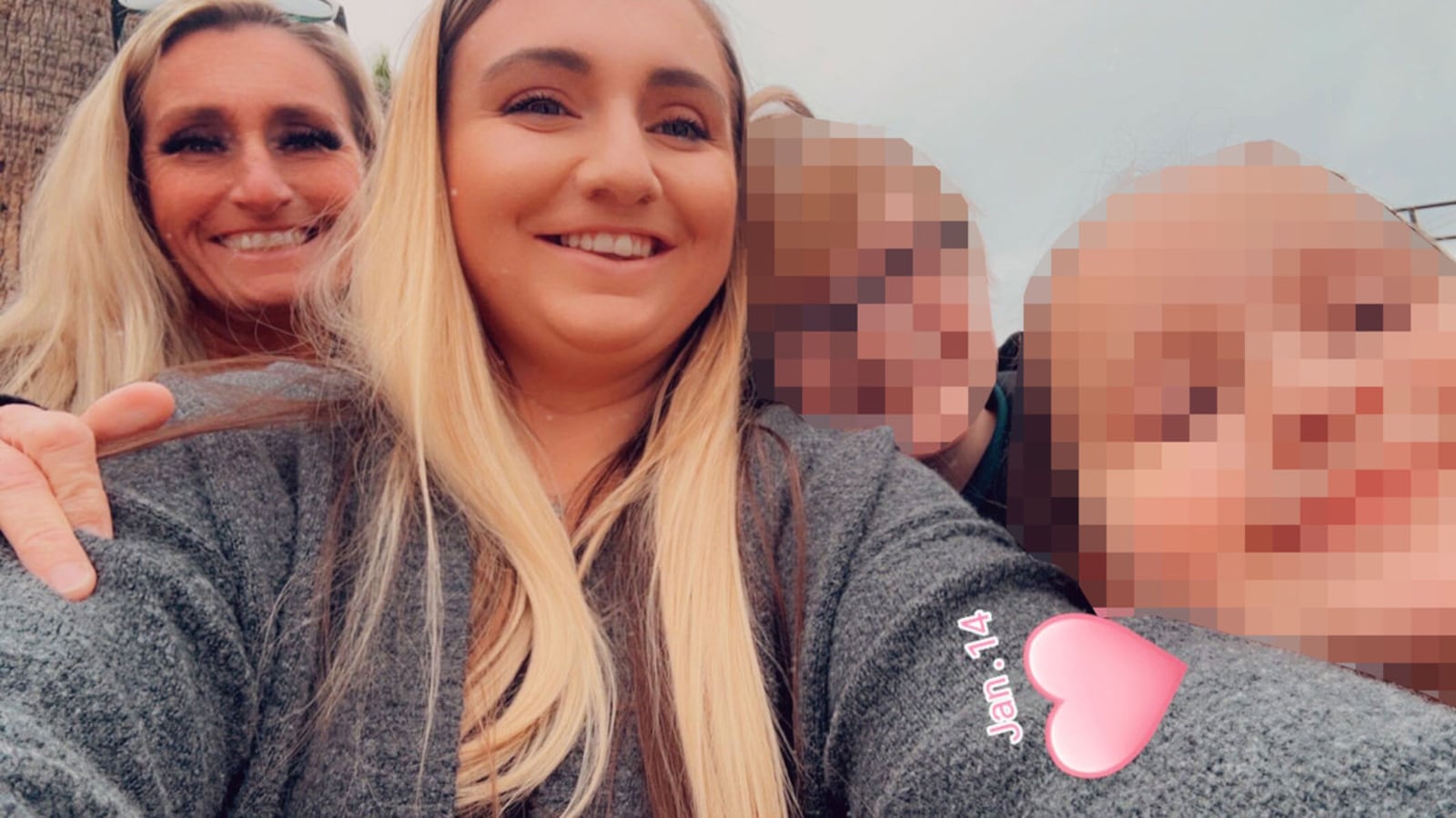 Julie Kent-Partridge, with her daughter Elizabeth Tietje and Elizabeth's two kids.