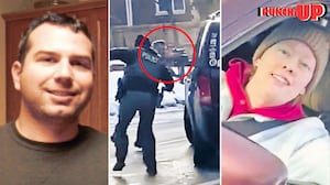 A photo composite of Jonathan Ross, Ross shooting Renee Good, and footage of Renee Good in the car prior to being shot.