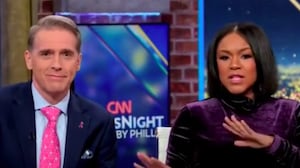 Tiffany Cross and Scott Jennings.