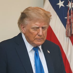 U.S. President Donald Trump arrives to host a dinner in the Rose Garden at the White House on September 02, 2026 in Washington, DC.