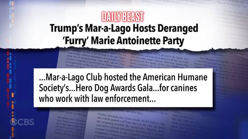 'The Daily Beast' headline.