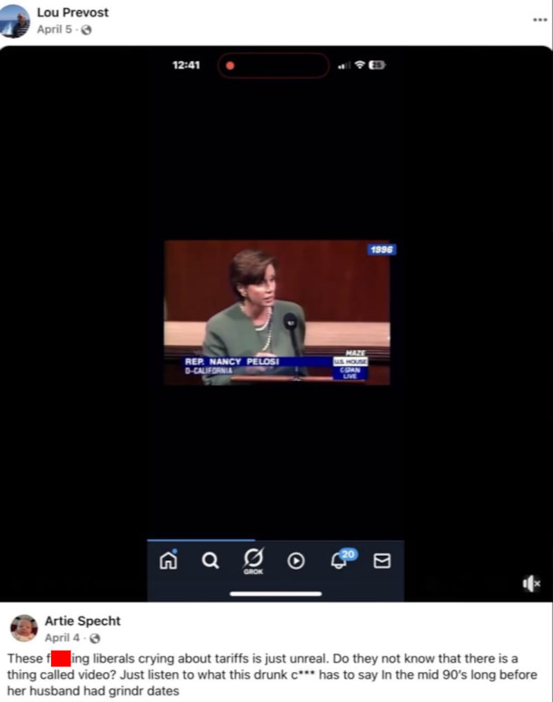 Louis Prevost was outspoken about his political views on Facebook.