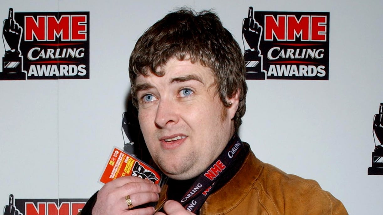 Paul Gallagher older brother of rock stars Liam & Noel Gallagher arrives at the NME Carling Awards at Po Na Na in west London.