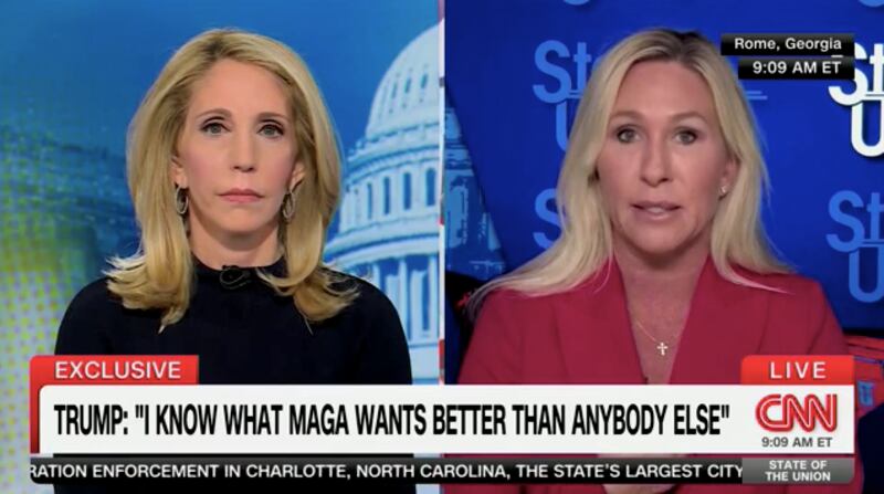 Marjorie Taylor Greene on State of the Union with Dana Bash