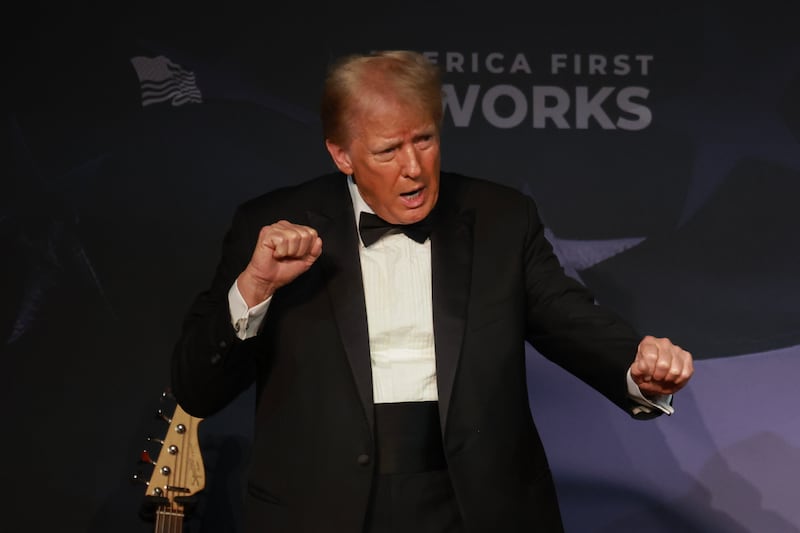 Donald Trump attends the America First Policy Institute Gala held at Mar-a-Lago on November 14, 2024 in Palm Beach, Florida.