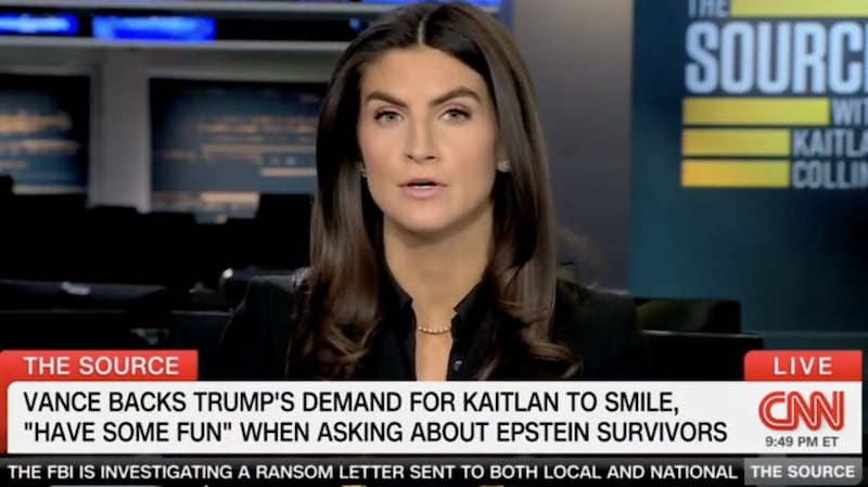 Kaitlan Collins discusses Donald Trump on CNN.