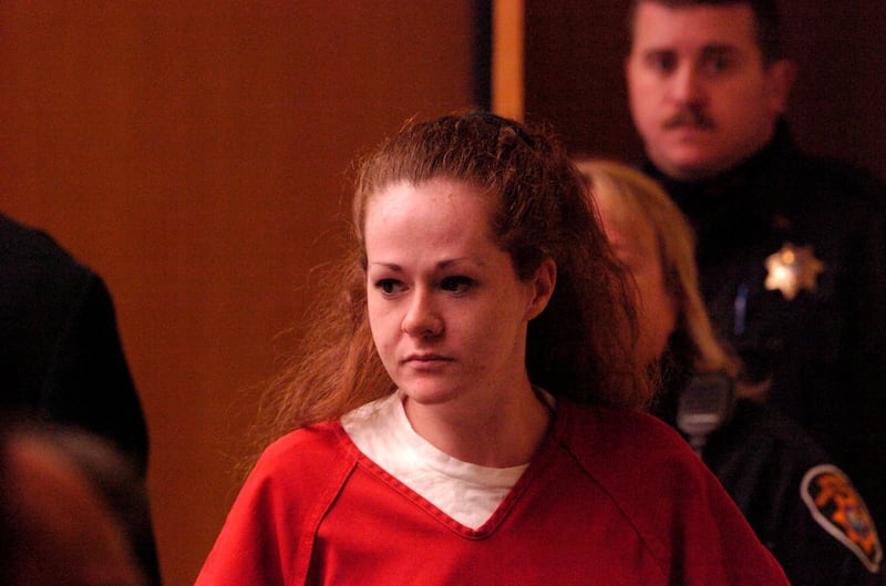 A picture taken on December 4, 2007 shows death row inmate Christa Pike entering a Knox County Criminal Court in Knoxville, Tennessee, US., obtained by Reuters on September 30, 2026.