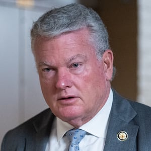 Rep. Mike Collins, R-Ga., arrives for the House Republican Conference meeting in the U.S. Capitol on Wednesday, December 10, 2025.