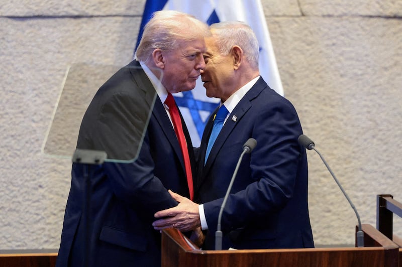 Israeli Prime Minister Benjamin Netanyahu and Donald Trump