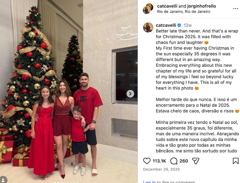 Harding, Jorginho, and their children pictured together.