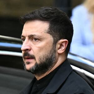 Volodymyr Zelensky ahead of a meeting with Britain's Prime Minister Keir Starmer in London earlier this week.