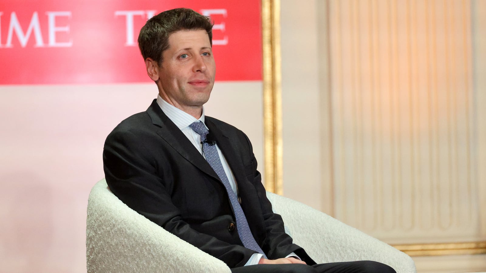Sam Altman speaks onstage during A Year In TIME at The Plaza Hotel in New York City.