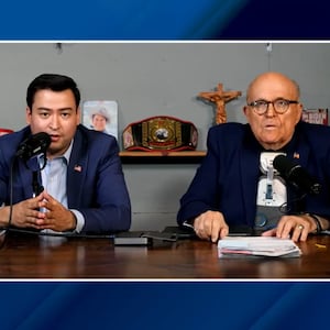 Rudy Giuliani and Ted Goodman