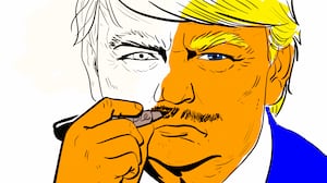 Donald Trump, sharpie photo illustration
