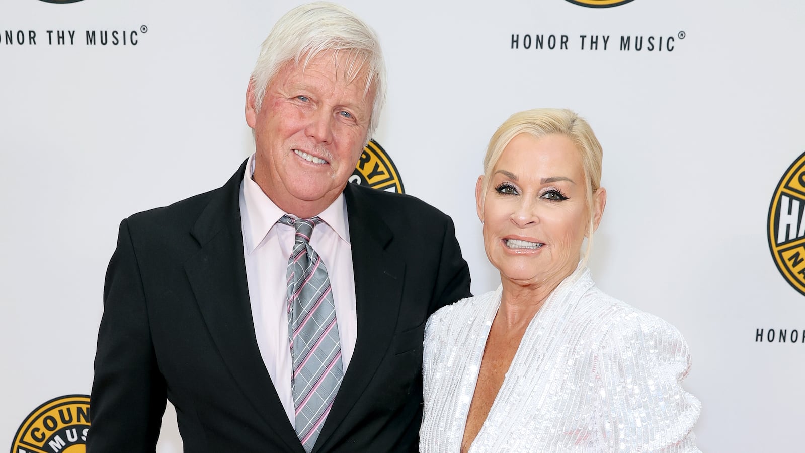 Randy White and Lorrie Morgan attend the class of 2022 Medallion Ceremony at Country Music Hall of Fame and Museum