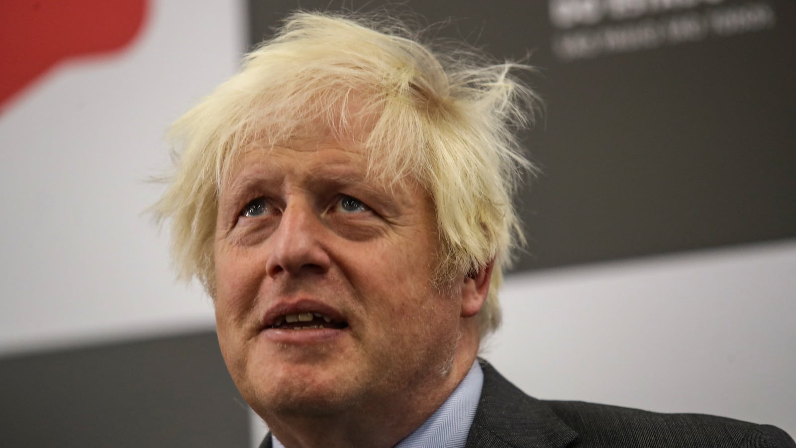 Boris Johnson reacts after a meeting with Sao Paulo's Governor Tarcisio de Freitas (not pictured), in Sao Paulo, Brazil, August 31, 2023.