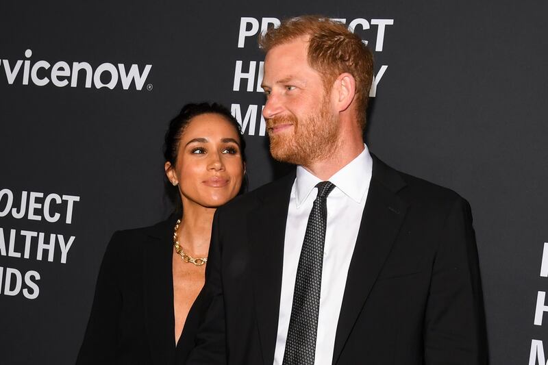 Meghan Markle and Prince Harry at Project Healthy Minds' World Mental Health Day Festival in New York.
