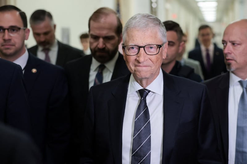 Bill Gates arrives for a closed-door interview before the House Oversight Committee investigating late financier and sex offender Jeffrey Epstein, on Capitol Hill in Washington, D.C., on June 10, 2026.